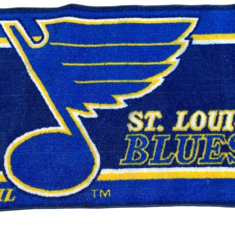 ST. LOUIS BLUES Rug /Floor Mat NHL 20" X 30" INDOOR OR OUTDOOR Non Skid Back NEW